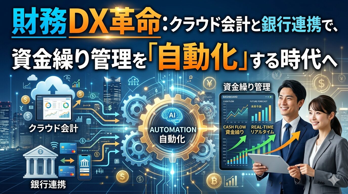 財務DX革命：クラウド会計と銀行連携で、資金繰り管理を「自動化」する時代へ