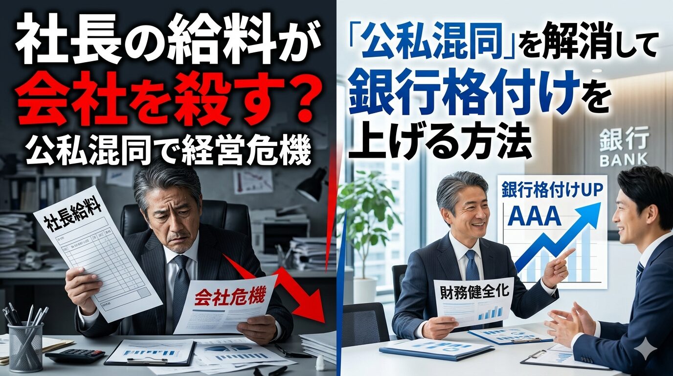 社長の給料が会社を殺す？「公私混同」を解消して銀行格付けを上げる方法